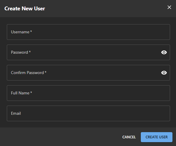 Create User Form