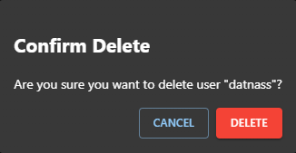 Delete User