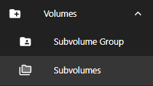 Subvolumes Page